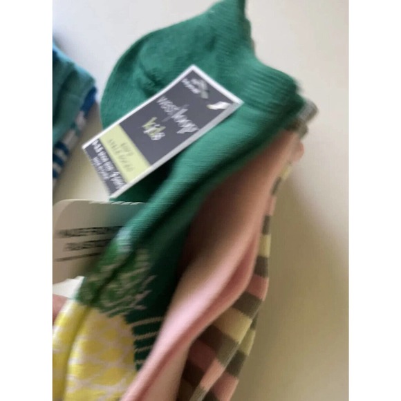 West Loop Girls Socks Assorted Pattern Ankle Socks 3 Pks/9 Pair Socks 9-3.5 NWT - Picture 4 of 4